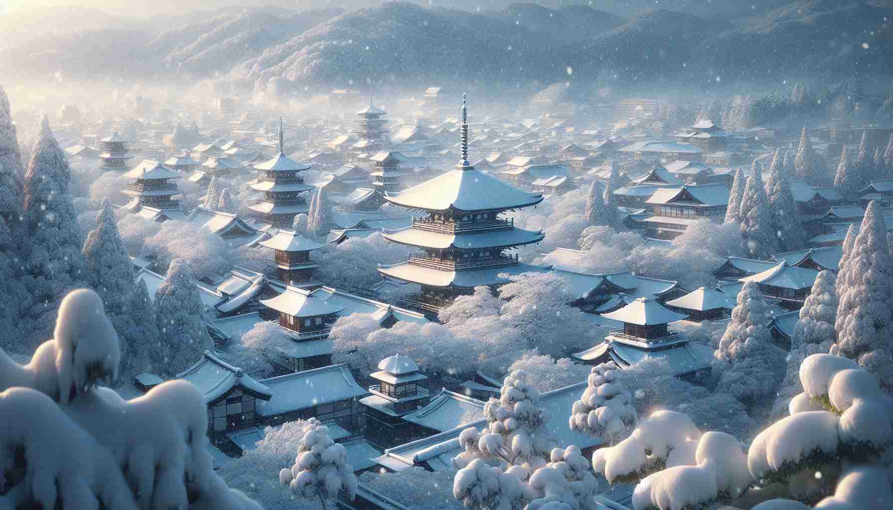 Winter Wonderland: Kyoto's Snowy Morning Brings Challenges and Beauty!